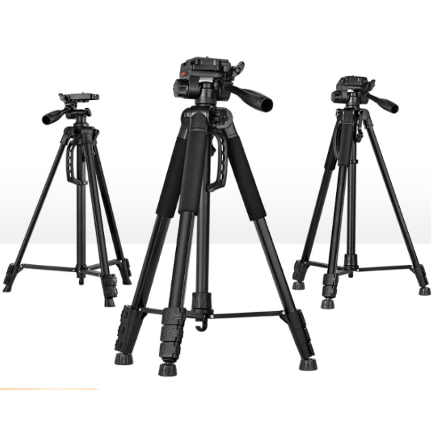 LNC Lightweight Portable Camera Tripod, Camera Stand for Camera, Phone, Video Recording and Live Streaming, with Phone Holder and Carry Bag