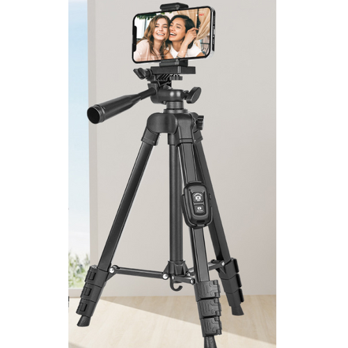 LNC Lightweight Portable Camera Tripod, Camera Stand for Camera, Phone, Video Recording and Live Streaming, with Phone Holder and Carry Bag