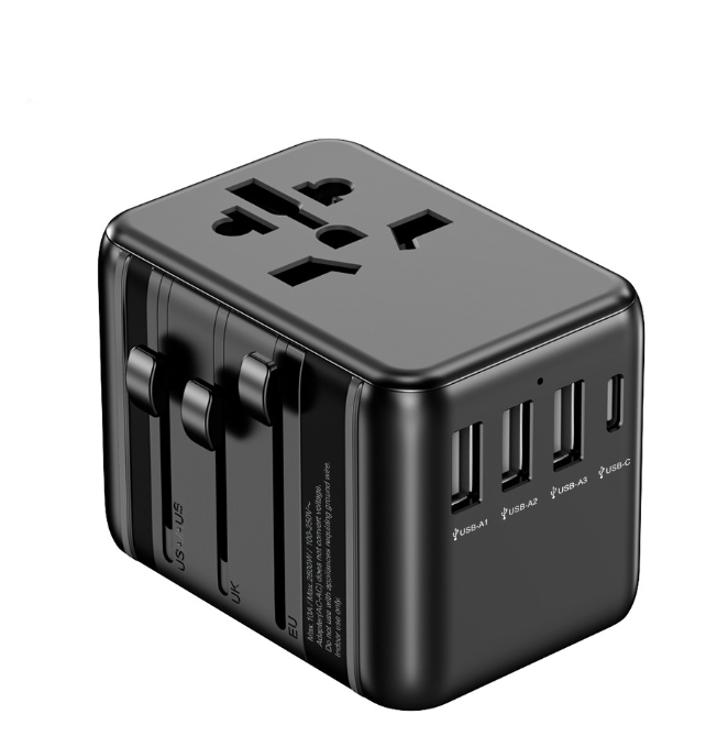 LNC Universal Travel Adapter Plug, Multi-Function Power Converter Socket, All-in-One Travel Adapter